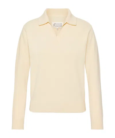 MAISON MARGIELA VIRGIN WOOL POLO SHIRT