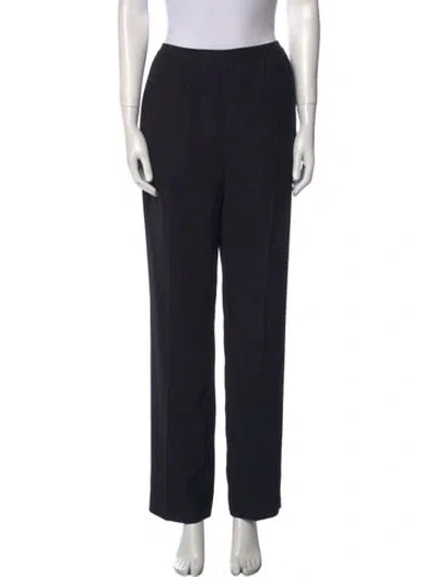 Pre-owned Maison Margiela Virgin Wool Straight Leg Pants In Black