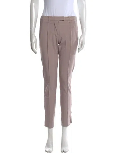 Pre-owned Maison Margiela Virgin Wool Straight Leg Pants In Purple