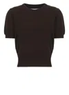 Maison Margiela Virgin Wool Sweater In Brown