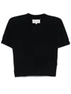 Maison Margiela Wool Knit Top Knitwear Blue In Blue