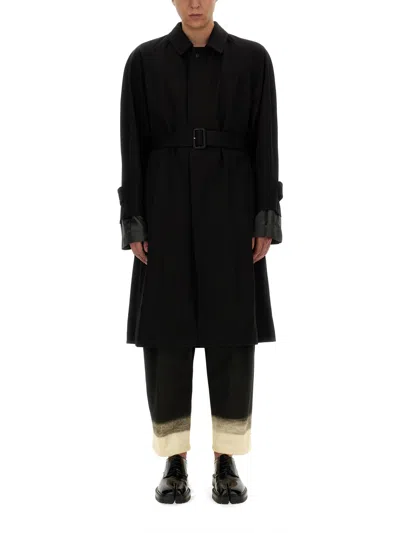 MAISON MARGIELA VIRGIN WOOL TRENCH COAT