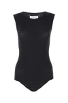 Maison Margiela Crewneck Sleeveless Bodysuit In Black