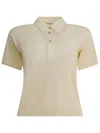 Maison Margiela Short Sleeve Polo Shirt Featuring Collar In Brown
