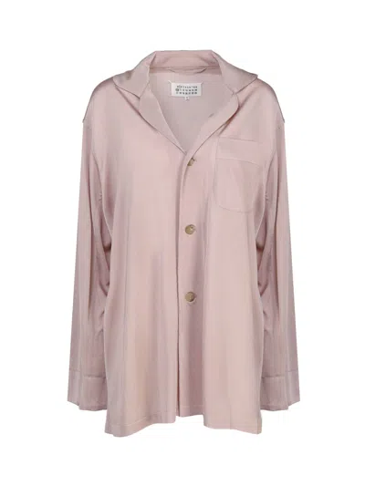 Maison Margiela Viscose Shirt In Pink