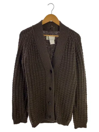 Pre-owned Maison Margiela Waffle Stitch Wool Knit Cardigan
