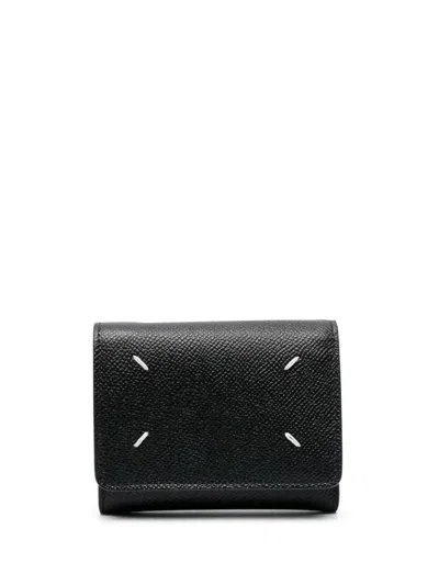 Maison Margiela Wallet Clip 3 With Zipper Accessories In Black