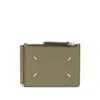 Maison Margiela Khaki Four Stitches Wallet In Green