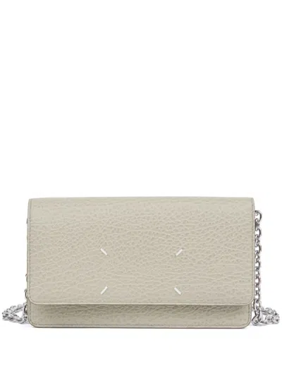 Maison Margiela Wallet On Chain Medium Accessories In Grey