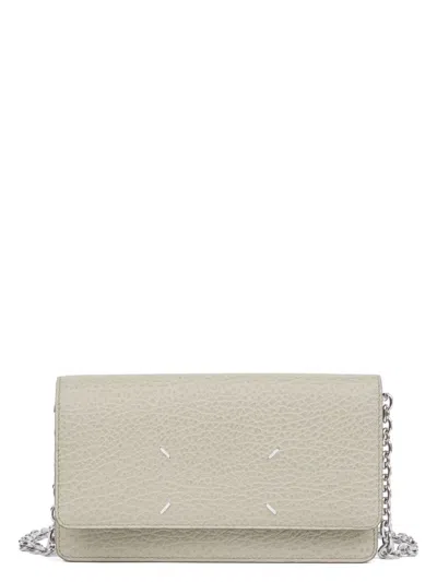 Maison Margiela Wallet On Chain Medium In Grey