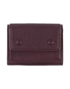Maison Margiela Wallet Plum Size - Bovine Leather In Purple