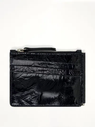 Maison Margiela Wallet Slim 2 Pincer In Navy