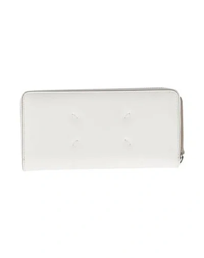 Maison Margiela Wallet White Size - Cow Leather, Brass, Zinc, Aluminum, Copper