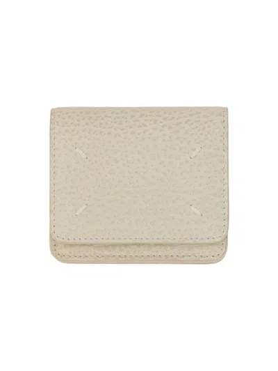 Maison Margiela Wallet With Logo In Neutral
