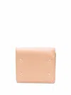Maison Margiela Wallet With Stitching Details In Beige