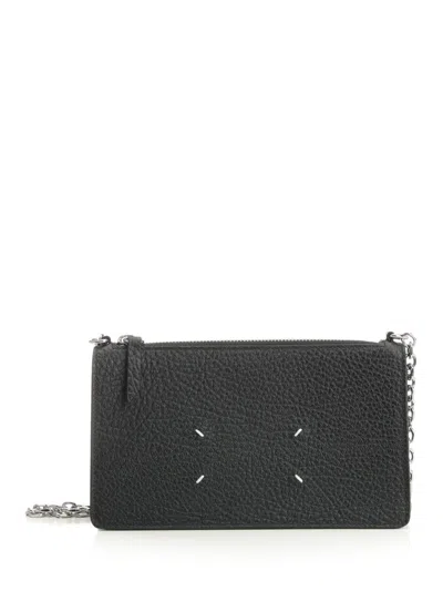 Maison Margiela Wallet With Zip In Black