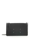 Maison Margiela Zipped Wallet On Chain Wallets Black In Gray