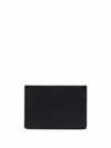 Maison Margiela Stitched Compact Textured Cardholder In Black