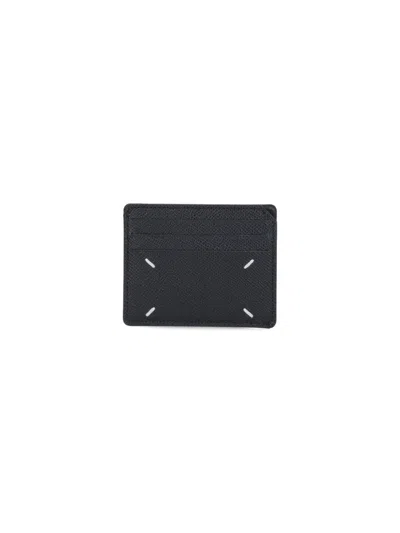 Maison Margiela ‘four Stitches' Card Holder In Black