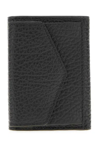 Maison Margiela Black Leather Four Stitches Wallet