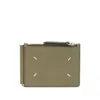 Maison Margiela Khaki Four Stitches Wallet In Green