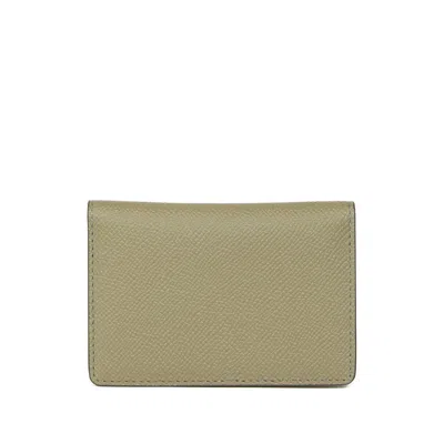Maison Margiela Wallets Green In Brown
