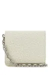 Maison Margiela Chalk Leather Card Holder In White