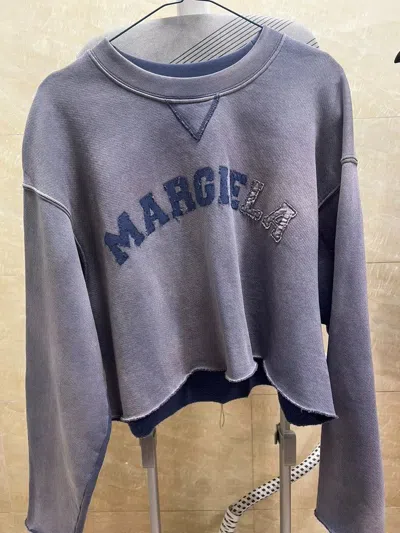 Pre-owned Maison Margiela Washed Purple Sweatshirt