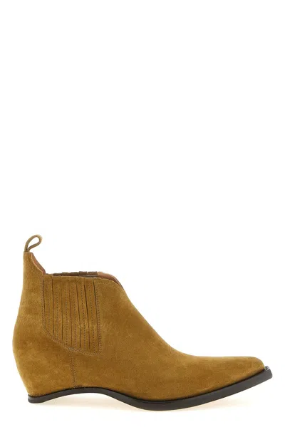 MAISON MARGIELA 'WESTERN CHELSEA HEEL-LESS' ANKLE BOOTS
