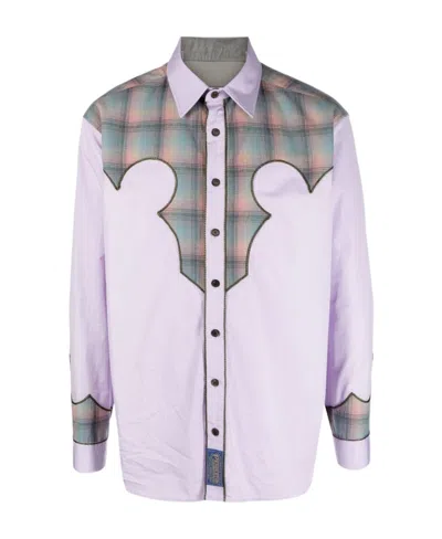 Maison Margiela Western-style Long-sleeve Shirt In Púrpura