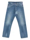Maison Margiela Whiskering-effect Jeans In Blue