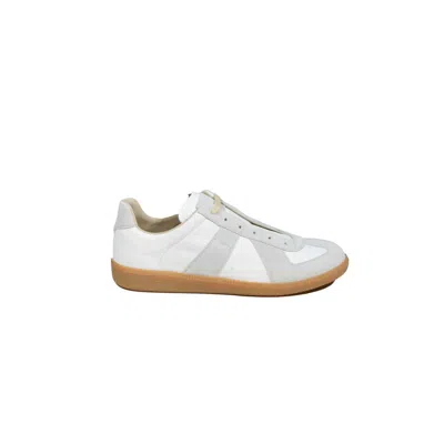 Maison Margiela White And Gray Nappa Replica Sneakers