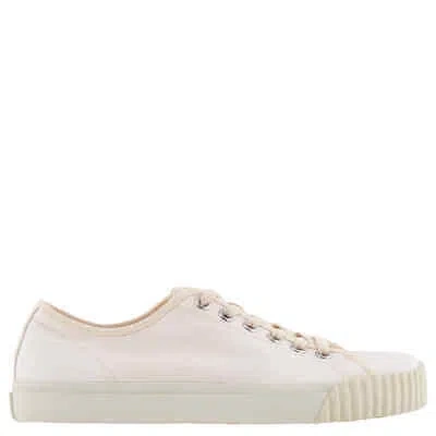 Pre-owned Maison Margiela White Cotton Canvas Tabi Low-top Sneakers