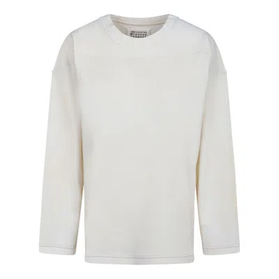 Maison Margiela White Cotton Clothing Sweaters