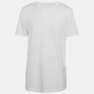 Pre-owned Maison Margiela White Cotton Crew Neck T-shirt Xl