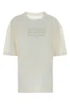 Maison Margiela White Cotton Oversize T-shirt In White
