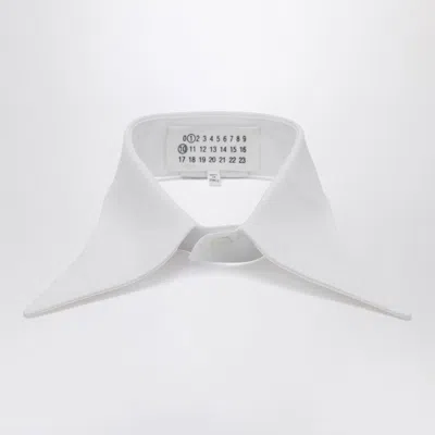 Maison Margiela White Cotton Pointed Collar Men
