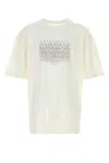 Maison Margiela Neutrals Scattered Numbers Rectangular Cotton T-shirt In White