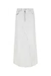 Maison Margiela Coated Denim Long Skirt
