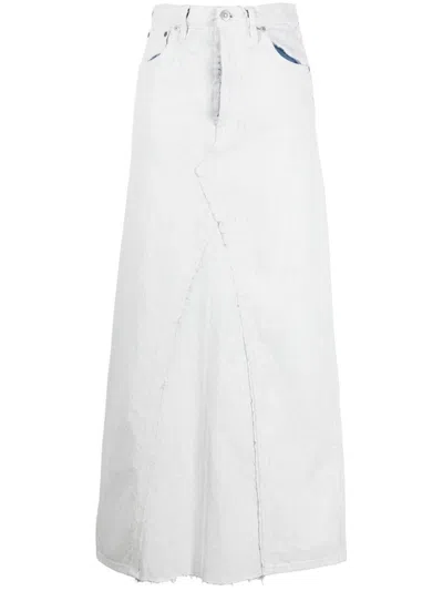 Maison Margiela White Denim Skirt