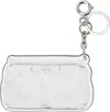 Maison Margiela White Glam Slam Classique Bag Charm In Ha600 Grey/metallize