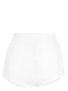 Maison Margiela High-waisted Ribbed Briefs For Women In White