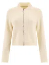 MAISON MARGIELA WHITE KNIT CARDIGAN FOR WOMEN -SS24 COLLECTION
