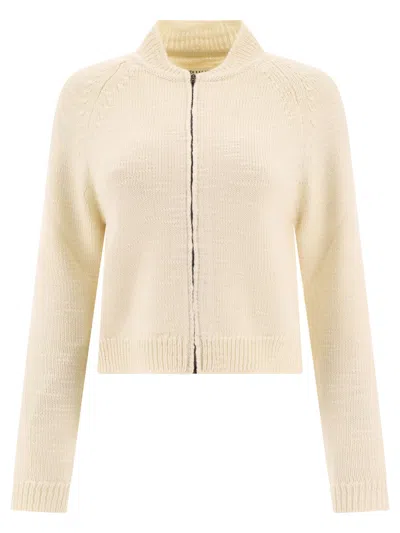 MAISON MARGIELA WHITE KNIT CARDIGAN FOR WOMEN -SS24 COLLECTION