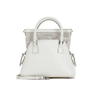 Maison Margiela White Leather 5ac Micro Bag