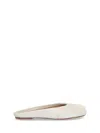 Maison Margiela Tabi Calf Leather Flat Mules In Neutral