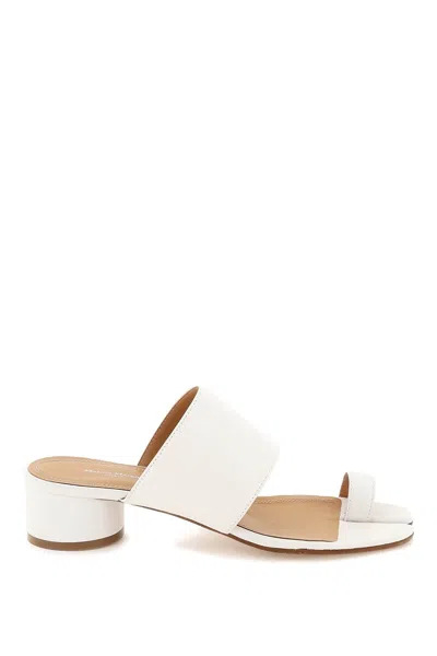 Maison Margiela White Leather Tabi Sandals For Women
