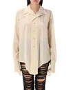 Maison Margiela White Long-sleeve Buttoned Shirt