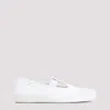 Maison Margiela Tabi On The Deck Distressed Canvas Sneakers In White