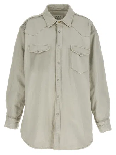 MAISON MARGIELA WHITE PADDED OVERSHIRT